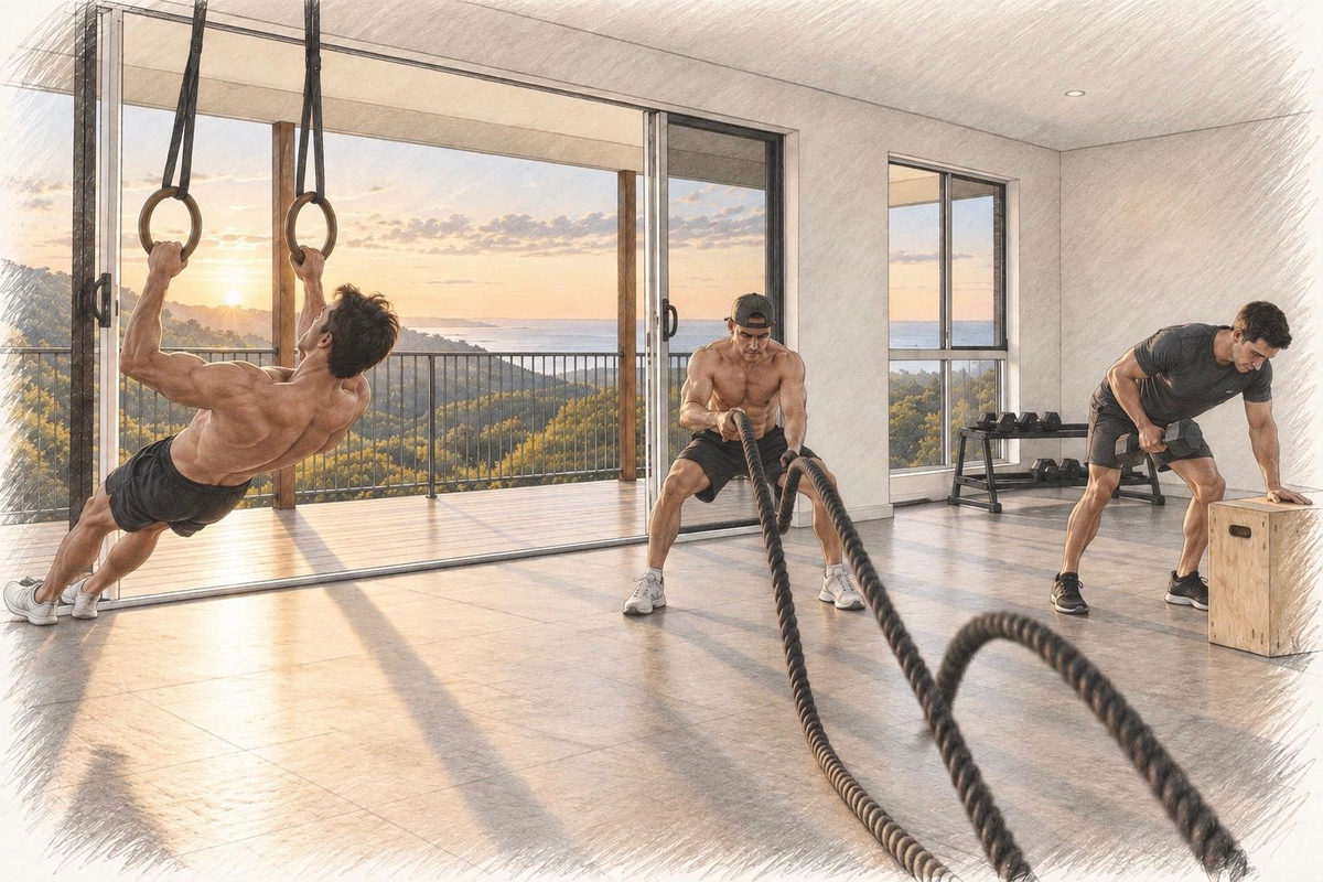 Strength training in the studio