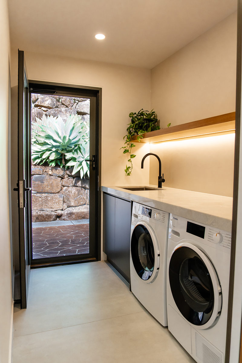 Guest laundry with washer and dryer